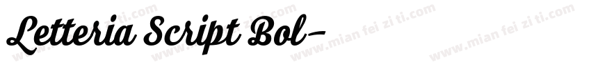 Letteria Script Bol字体转换